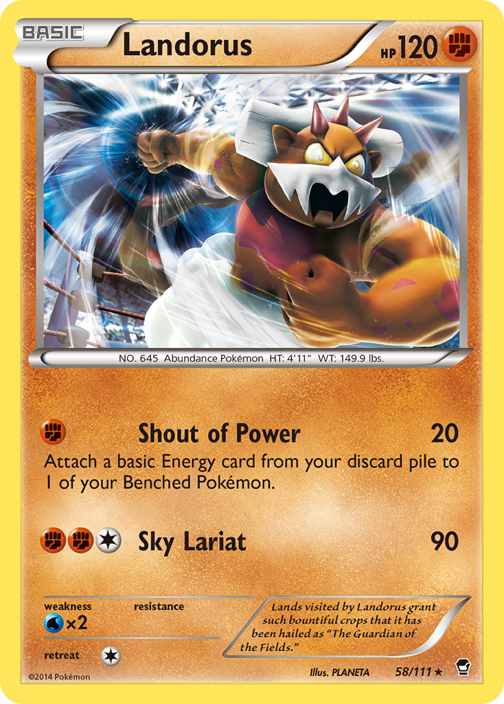 Landorus (58/111) - Furious Fists Pokémon Card