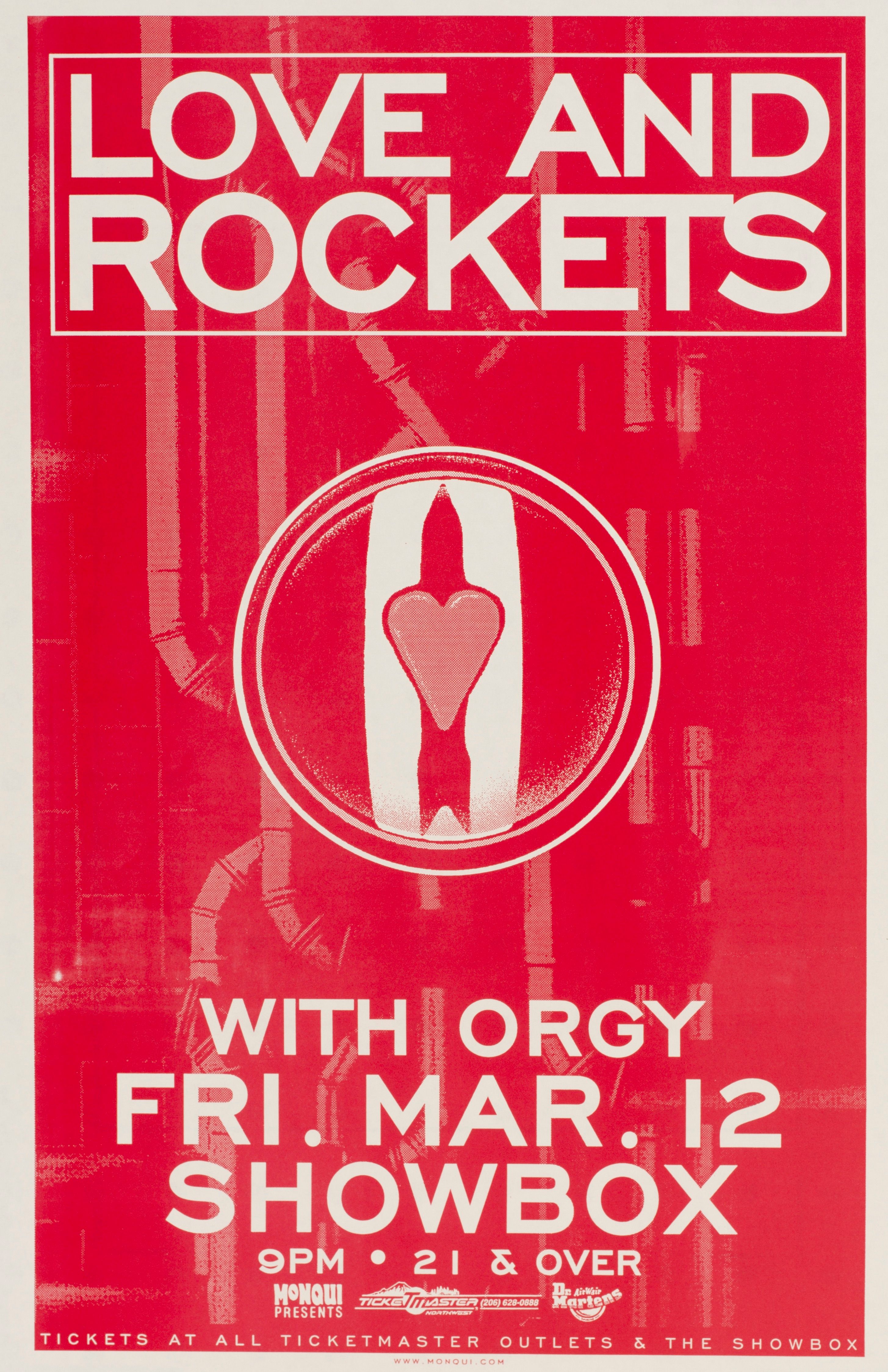 MXP-172.3 Love & Rockets Showbox 1999 Concert Poster