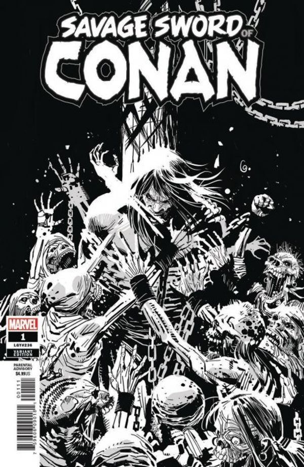Savage Sword of Conan #1 (Garney B&w Variant)