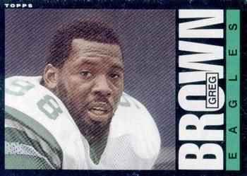 Greg Brown 1985 Topps #126 Sports Card