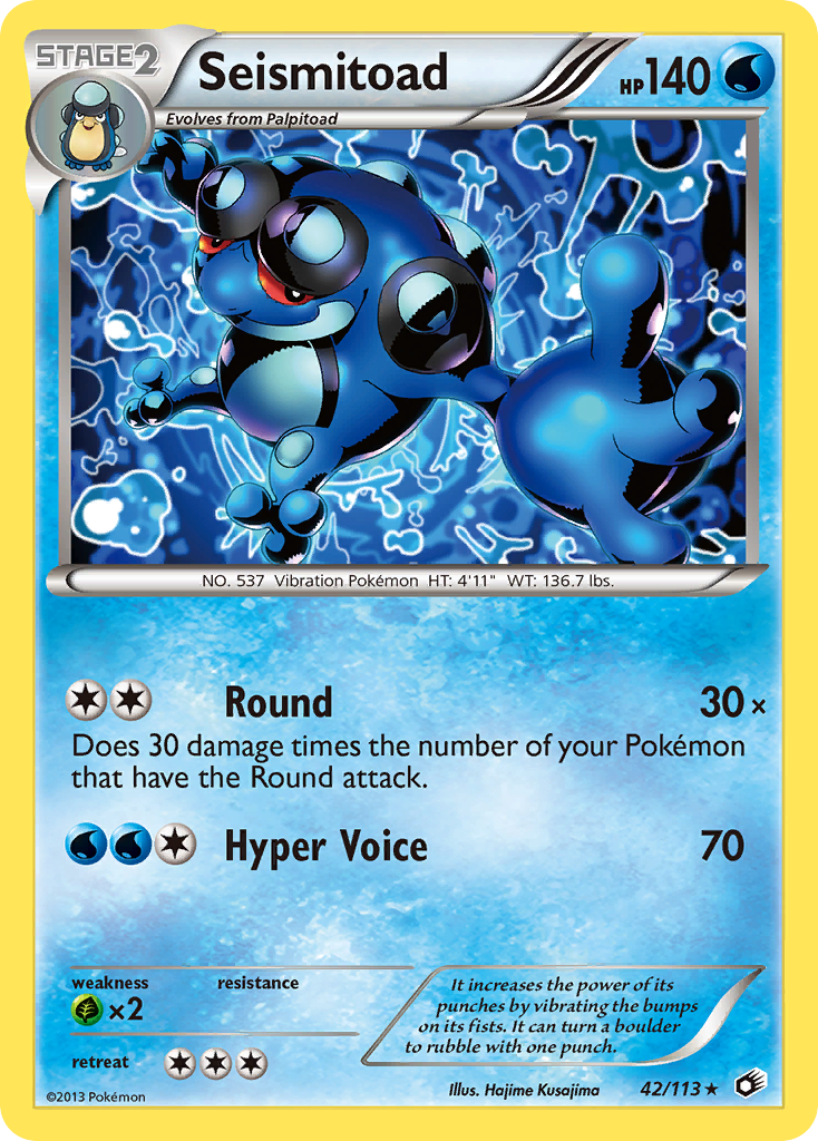 Seismitoad (42/113) - Legendary Treasures Pokémon Card