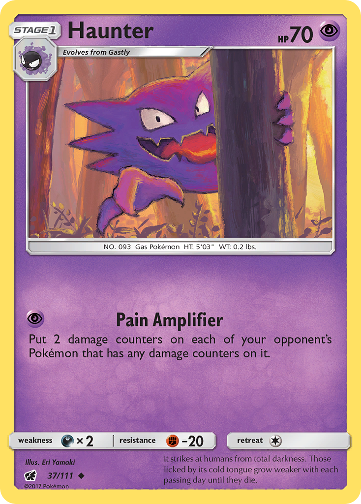 Haunter (37/111) - Crimson Invasion Pokémon Card