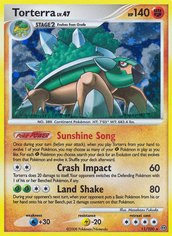 Torterra (11/100) - Stormfront Pokémon Card