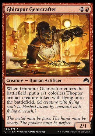 Ghirapur Gearcrafter (Magic Origins) Trading Card