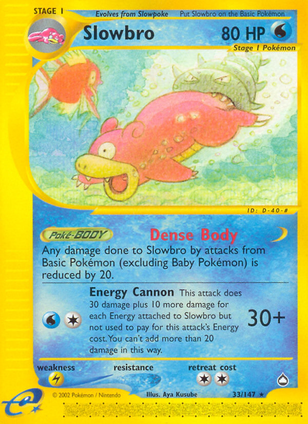 Slowbro (33/147) - Aquapolis Pokémon Card