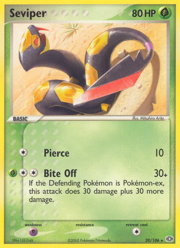 Seviper (20/106) - Emerald Pokémon Card