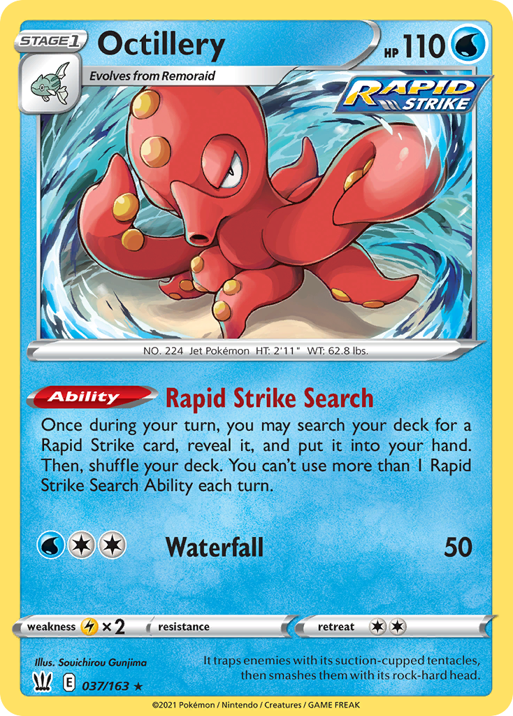 Octillery (37/163) - Battle Styles Pokémon Card