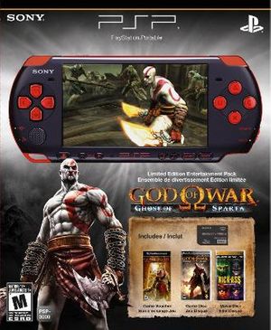 PlayStation Portable [Limited Edition God of War Ghost of Sparta Entertainment Pack] [Red/Black]