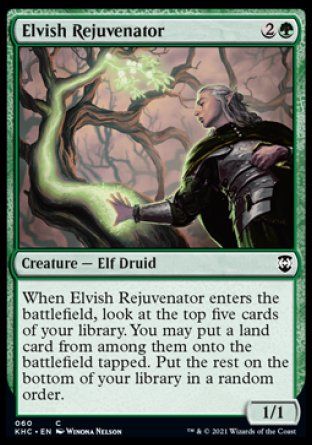 Elvish Rejuvenator (Kaldheim Commander Decks) Trading Card