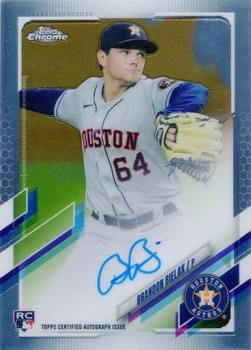 Brandon Bielak 2021 Topps Chrome - Rookie Autographs Baseball #RA-BBI Sports Card