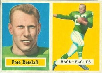 Pete Retzlaff 1957 Topps #2 Sports Card