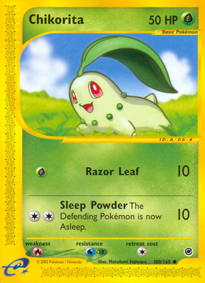 Chikorita (100/165) - Expedition Base Set