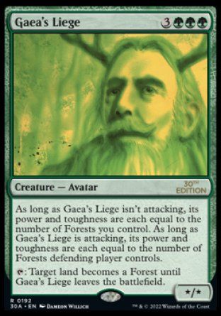 Gaea's Liege (Magic 30th Anniversary Edition) Trading Card