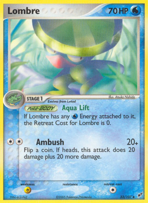 Lombre (33/107) - Deoxys Pokémon Card