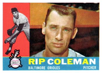 Rip Coleman 1960 Topps #179 Sports Card
