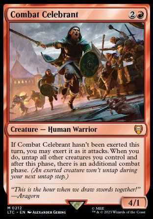 Combat Celebrant (The Lord of the Rings Commander Decks) Trading Card