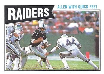 Marcus Allen 1987 Topps #213 Sports Card