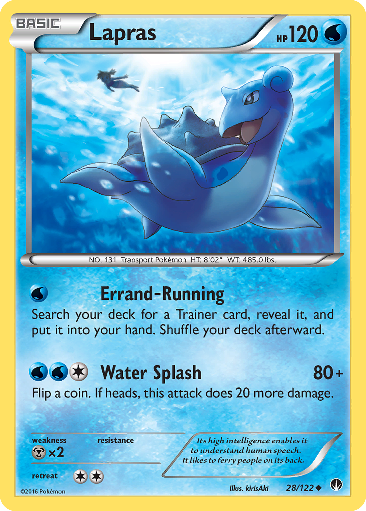 Lapras (28/122) - BREAKpoint Pokémon Card