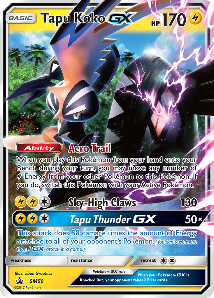 Tapu Koko GX (SM50) - SM Black Star Promos Pokémon Card