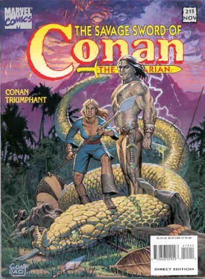 The Savage Sword of Conan #215 Comic