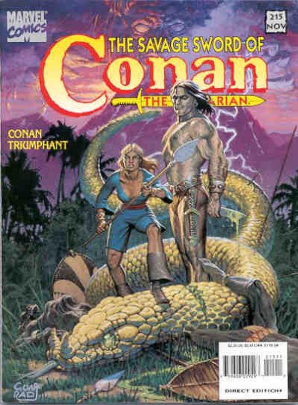 The Savage Sword of Conan #215