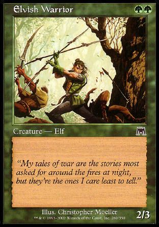 Elvish Warrior (Onslaught) Trading Card