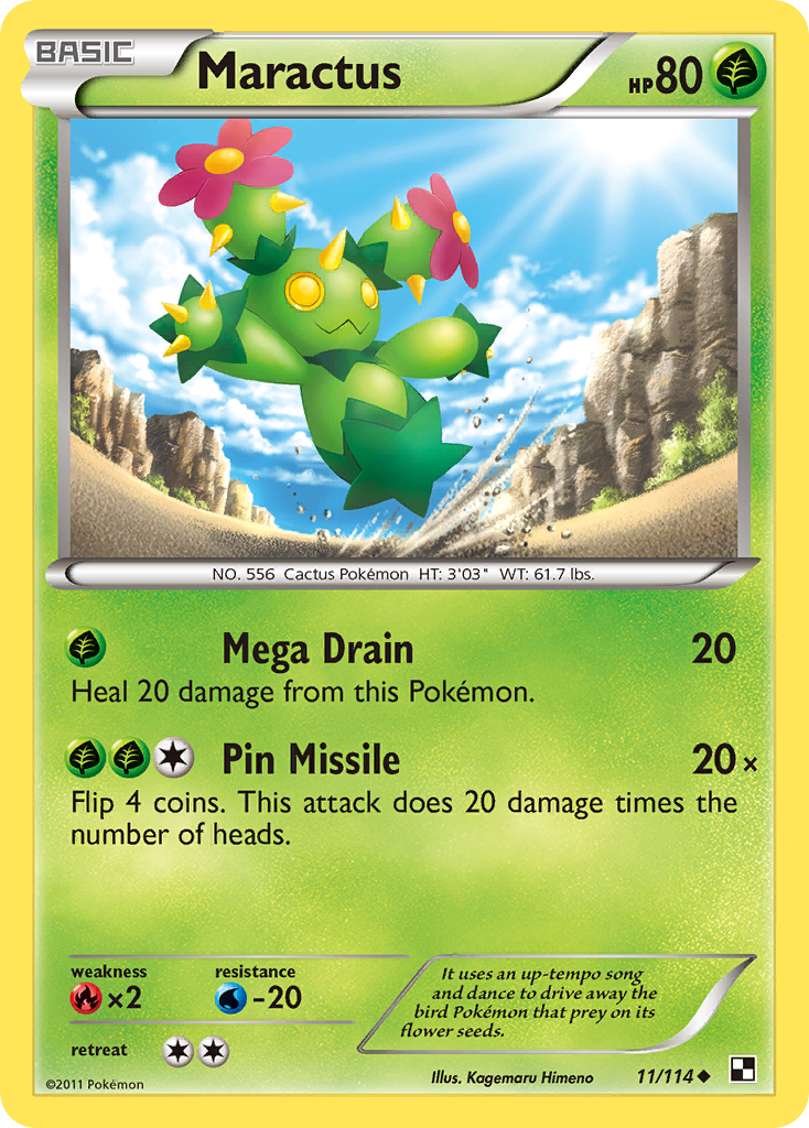 Maractus Pokémon Card