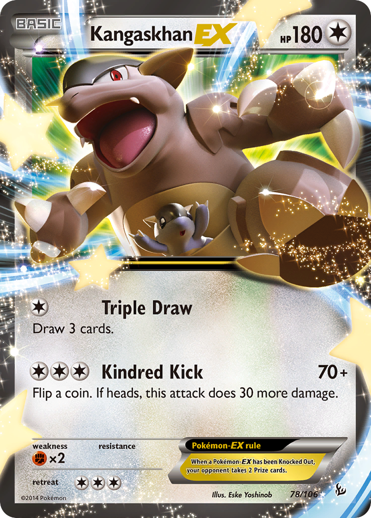 Kangaskhan EX (78/106) - Flashfire Pokémon Card