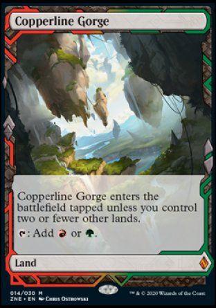 Copperline Gorge (Zendikar Rising Expeditions) Trading Card