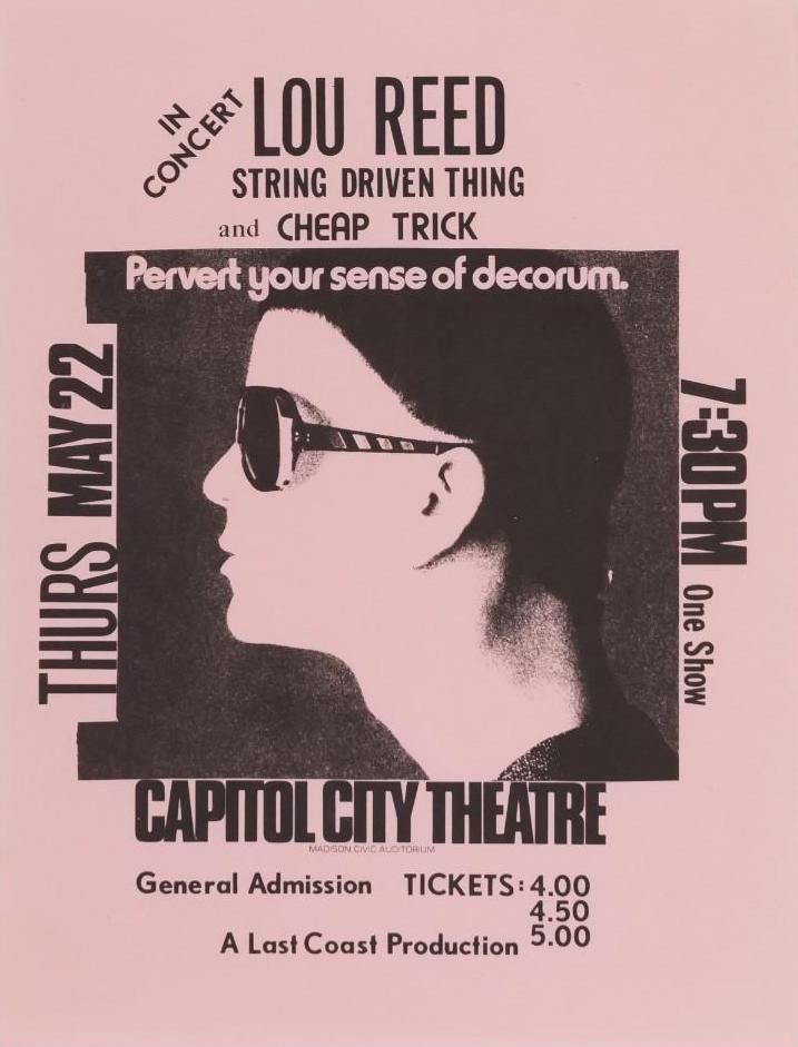 Lou Reed Concert Posters Values - GoCollect (lou-reed )