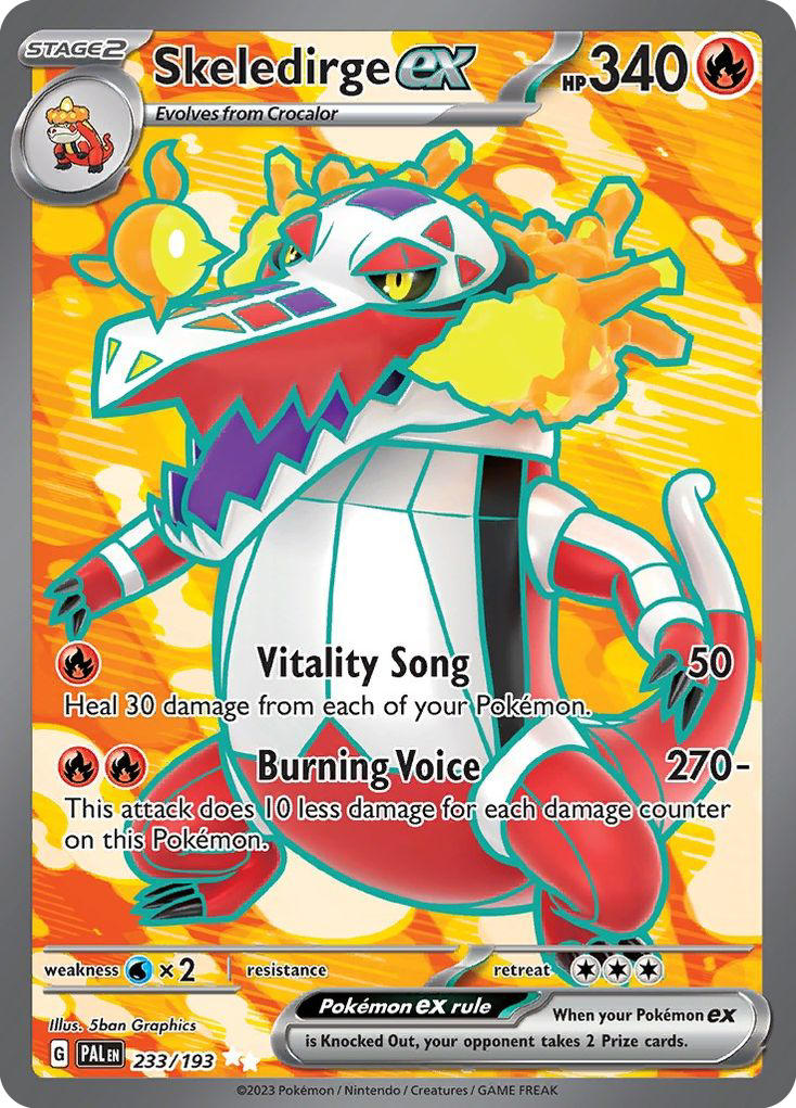 Skeledirge ex (233/193) - Paldea Evolved Pokémon Card