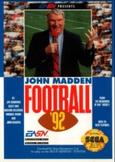 John Madden Football 92 Video Game