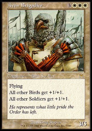 Aven Brigadier (Onslaught) Trading Card