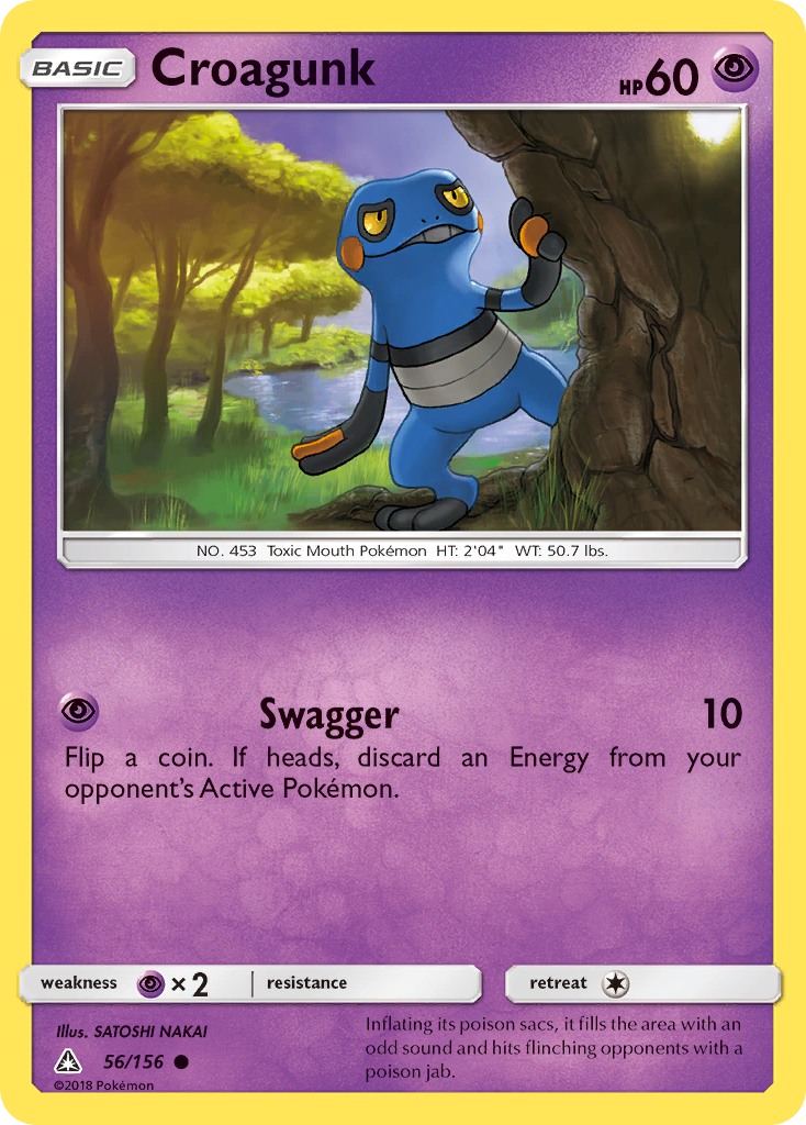 Croagunk (56/156) - Ultra Prism Pokémon Card