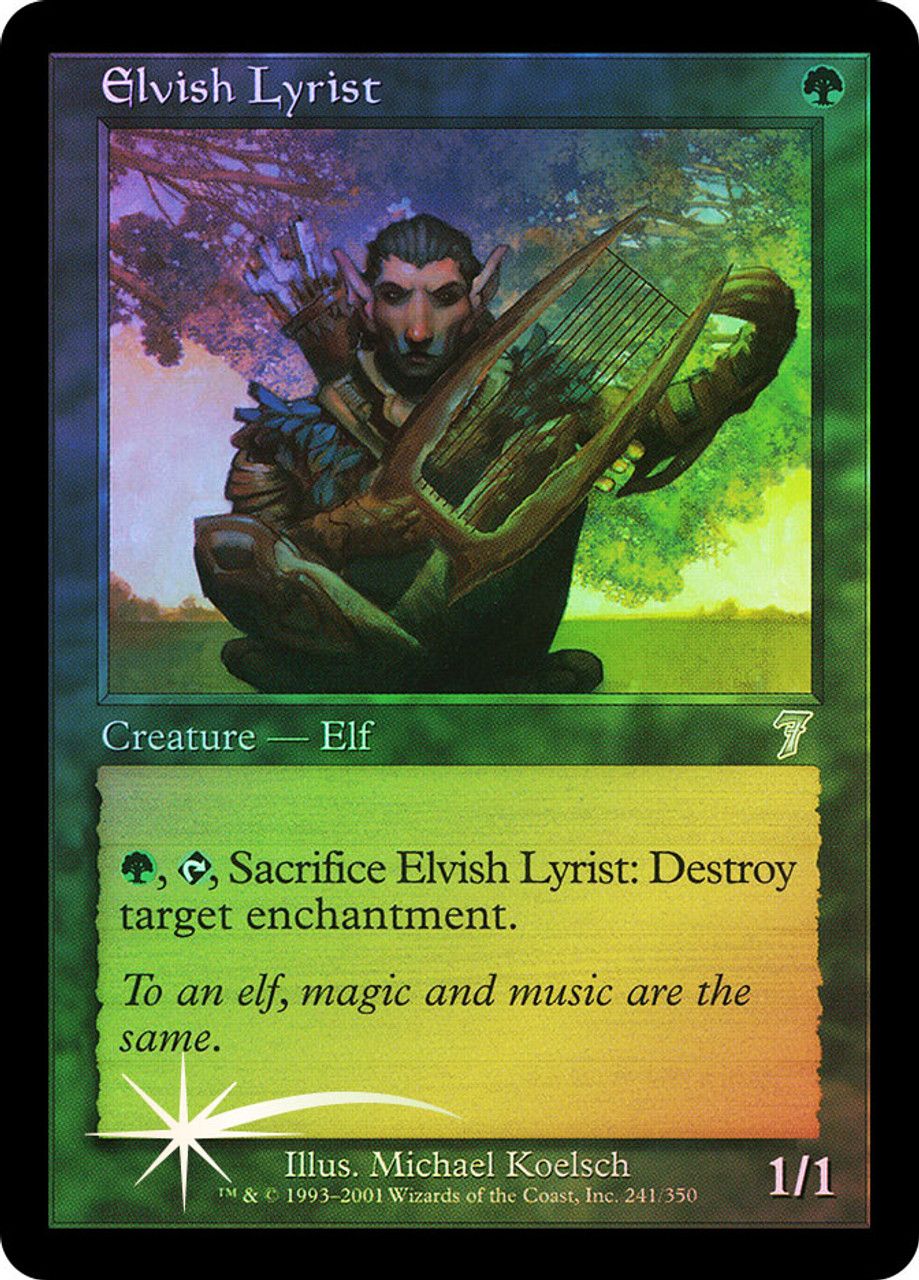 Elvish Lyrist (7th Edition - Foil) Trading Card