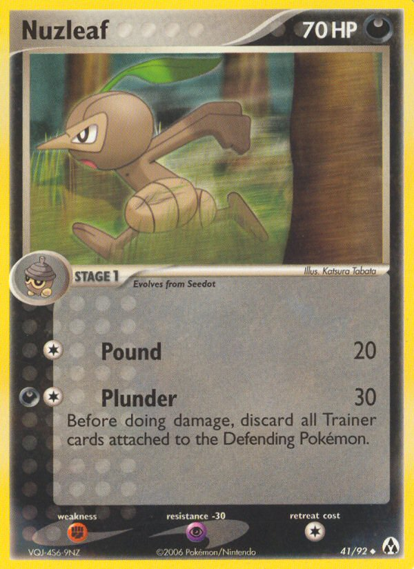 Nuzleaf (41/92) - Legend Maker Pokémon Card