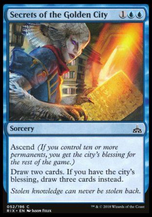 Secrets of the Golden City (Rivals of Ixalan) Trading Card