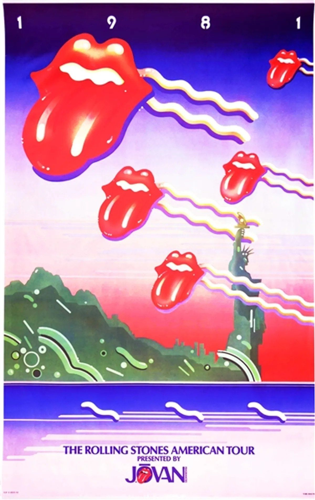 The Rolling Stones American Tour Poster 1981 Concert Poster