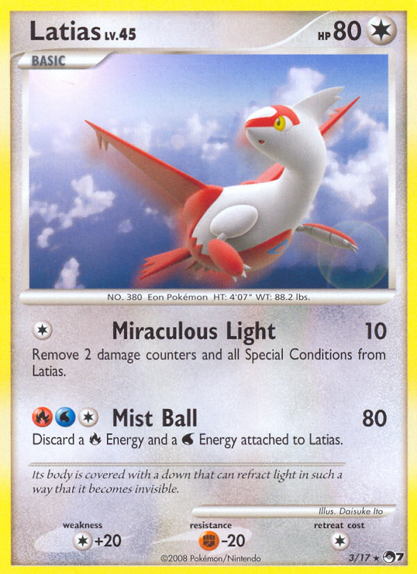 Latias (3/17) - POP Series 7 Pokémon Card