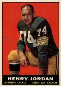 Henry Jordan 1961 Topps #45 Sports Card