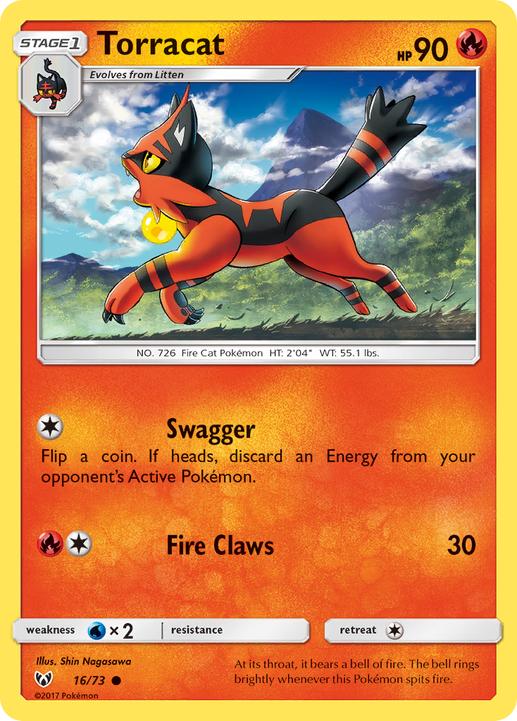 Torracat (16/73) - Shining Legends Pokémon Card