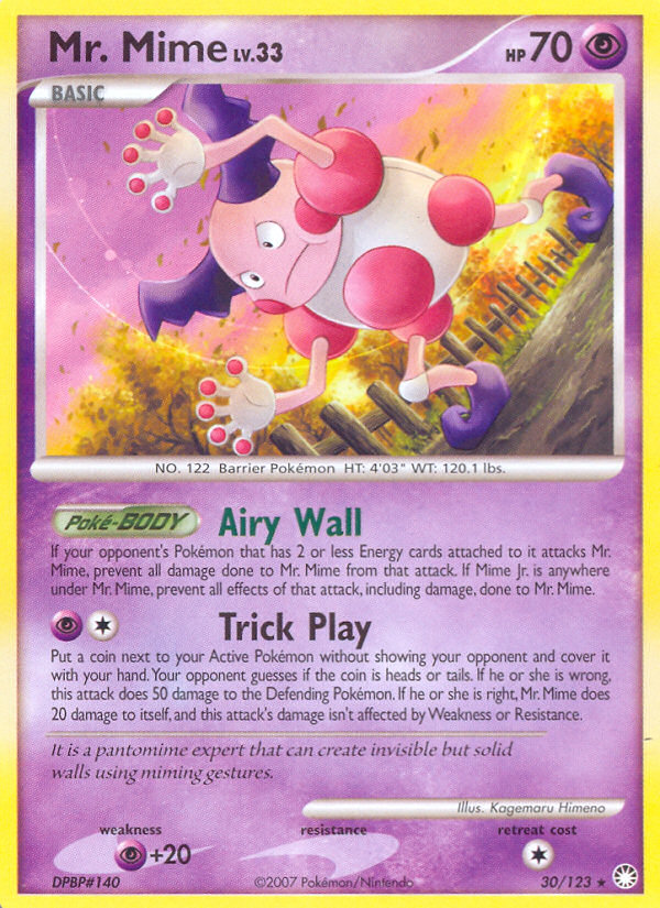 Mr. Mime (30/123) - Mysterious Treasures Pokémon Card