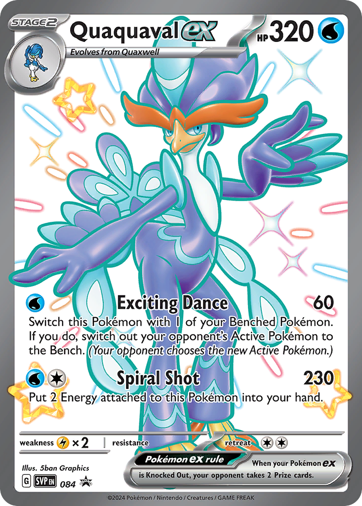 Quaquaval ex (84/148) - Scarlet & Violet Black Star Promos Pokémon Card