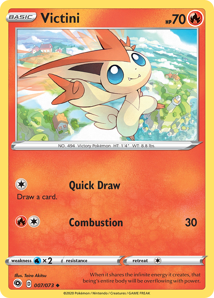 Victini (7/73) - Champion's Path Pokémon Card