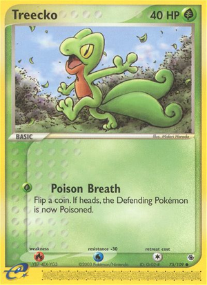 Treecko (75/109) - Ruby & Sapphire (Reverse Holo)