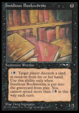 Insidious Bookworms (Alliances) (Many Worms) Trading Card