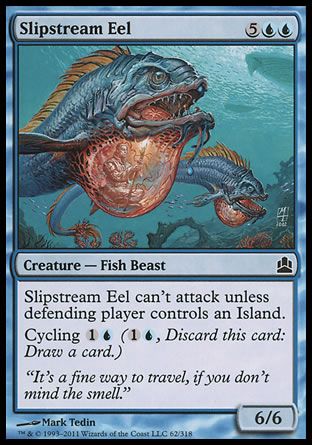 Slipstream Eel (MTG Commander) Trading Card