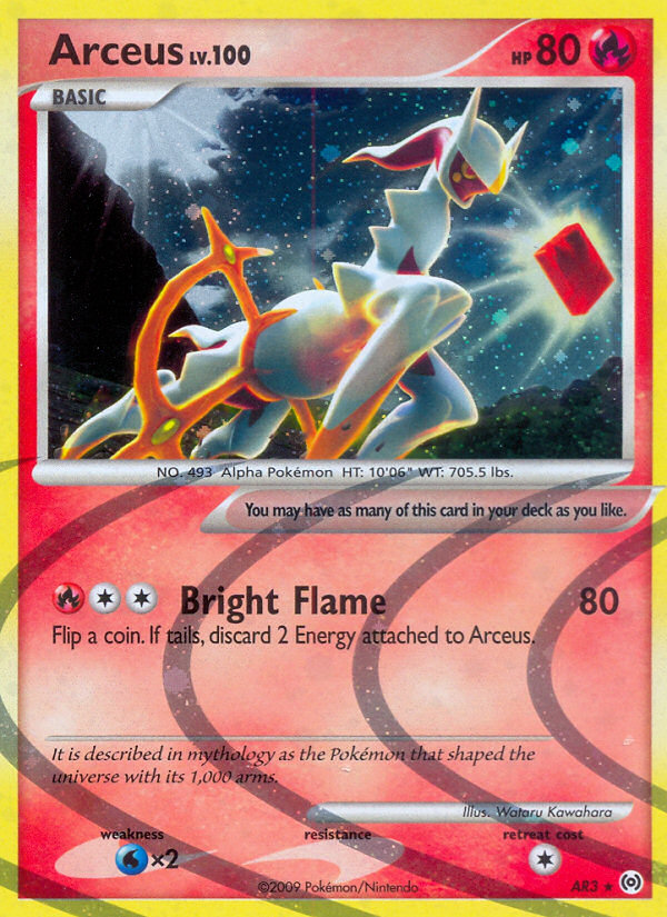 Arceus (AR3) - Arceus Pokémon Card