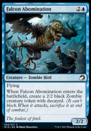 Falcon Abomination (Innistrad: Midnight Hunt) Trading Card