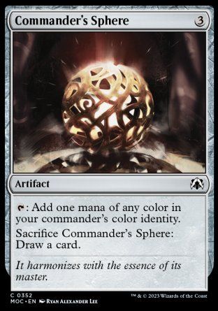 Commander's Sphere (March of the Machine Commander Decks) Trading Card